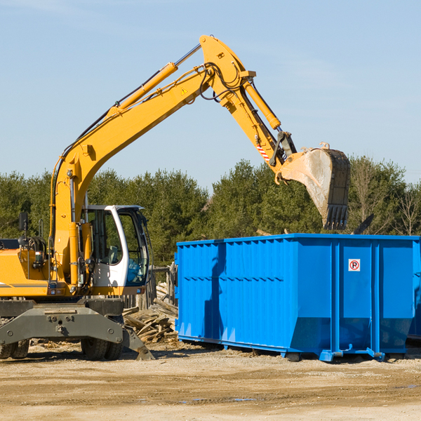 are there any restrictions on where a residential dumpster can be placed in Everson Washington